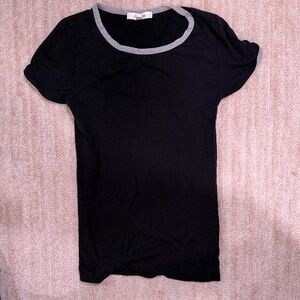 Active USA Black Tee with Gray Trim